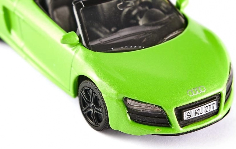 Realistic details of a sports convertible