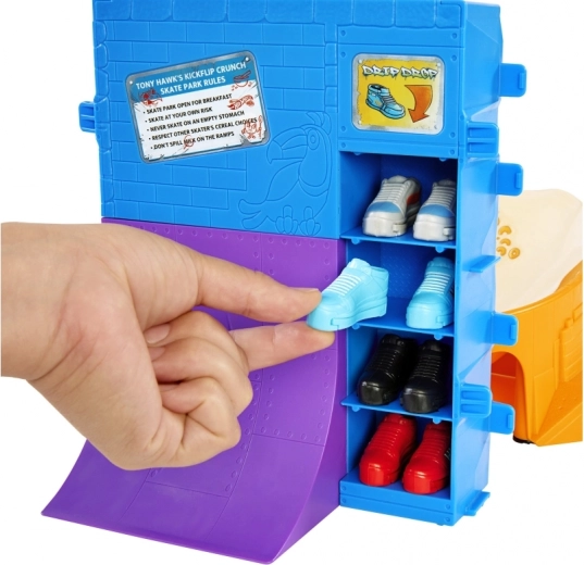 Storage space for mini shoes