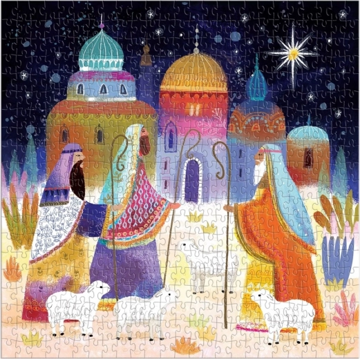 Striking Nativity motif of the Three Kings