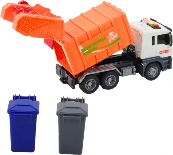 Töötav laadimine ja kaks prügikasti