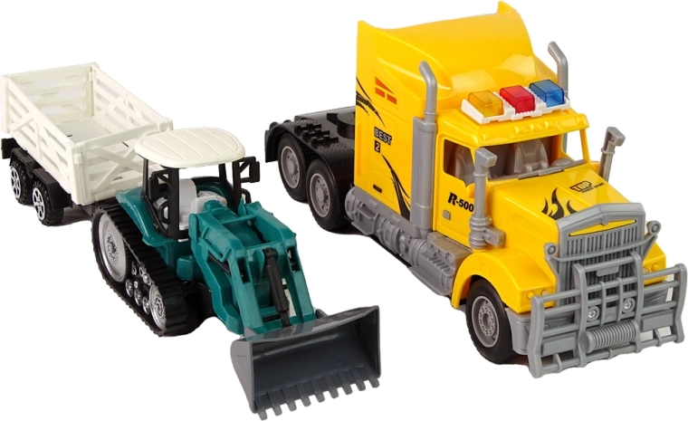 Realistlik ehituskomplekt: veok + ekskavaator