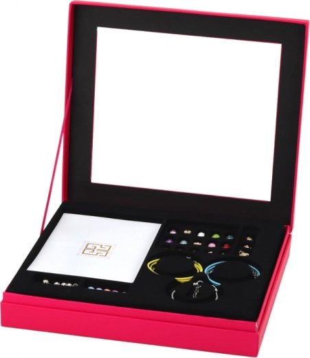 Elegant pink jewelry box