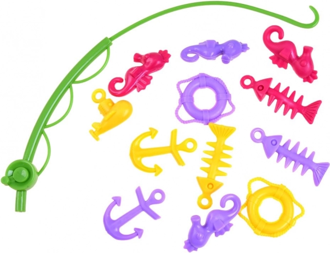Colorful accessories and rod