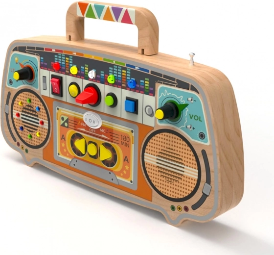 Vastupidav puidust korpus koos sangaga