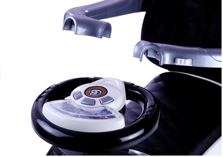 Interactive console on steering wheel