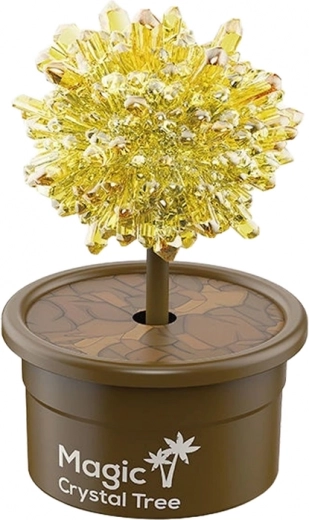 Visuaalselt lummav kuldne kristallipuu