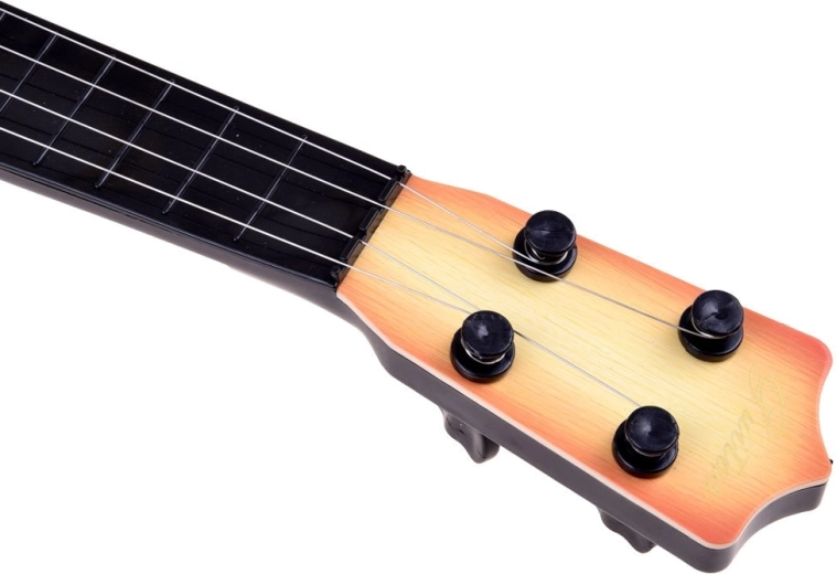Four metal strings and neck tuning