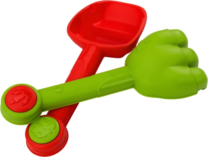 Shovel and rake for easy building