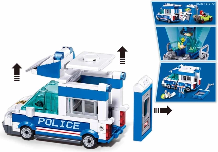 Detailed model of police car