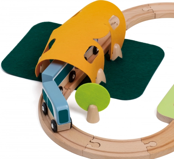 Tunnel and station for adventurous rides