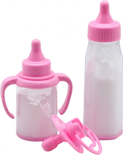 Roosa lutt ja lutipudelid