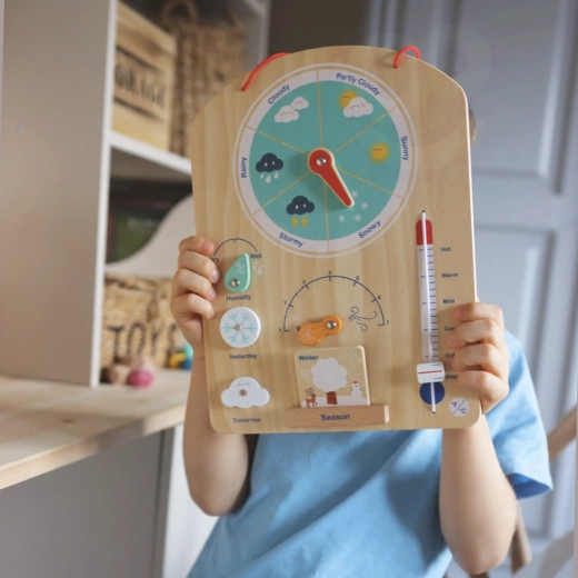 Interactive weather board: learning through play every day
