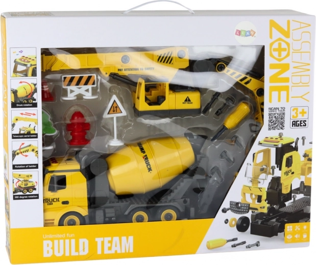 3 ehitusmasinat ühes komplektis