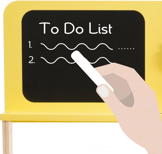 Chalkboard for planning and drawing