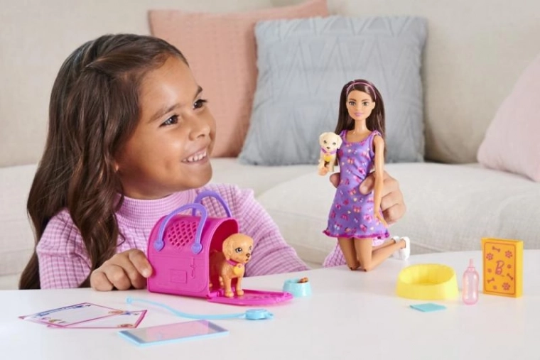 Realistic play with Barbie
