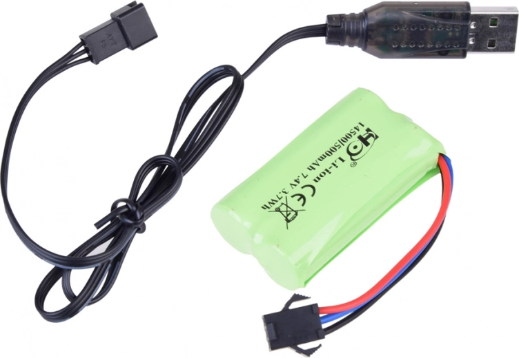 USB-laetav aku komplektis