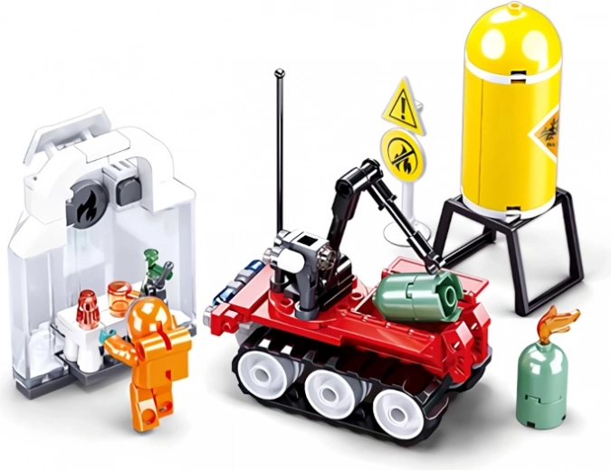 Creative firefighting action with moving features