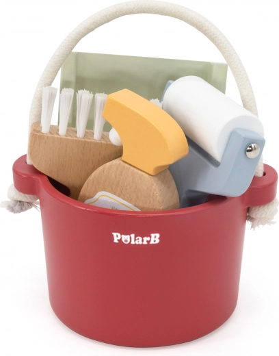 Vastupidav puidust teostus pastelseis toonides