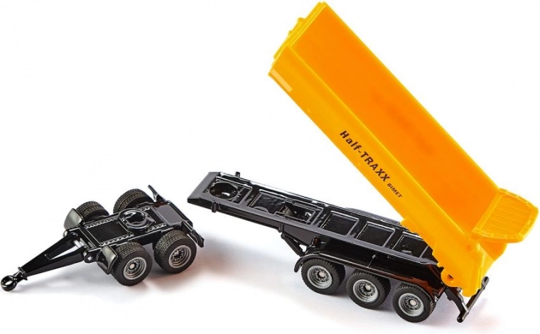 Half-TRAXX tipping trailer for realistic play