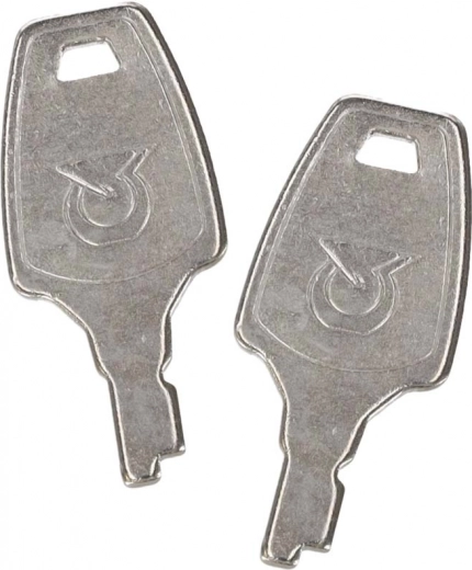 Lockable closure with two keys
