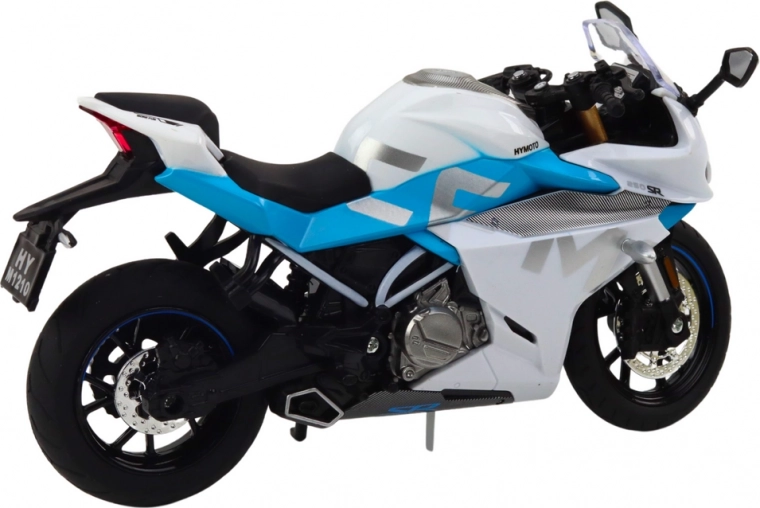 Stylish white–blue racing design