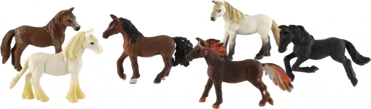 6 realistlikku hobust ühes pakendis