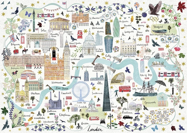 Londoni detailne illustratsioon