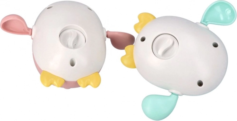 Wind-up swimming without batteries