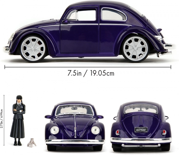 Faithful replica of the 1972 VW Beetle in 1:24 scale