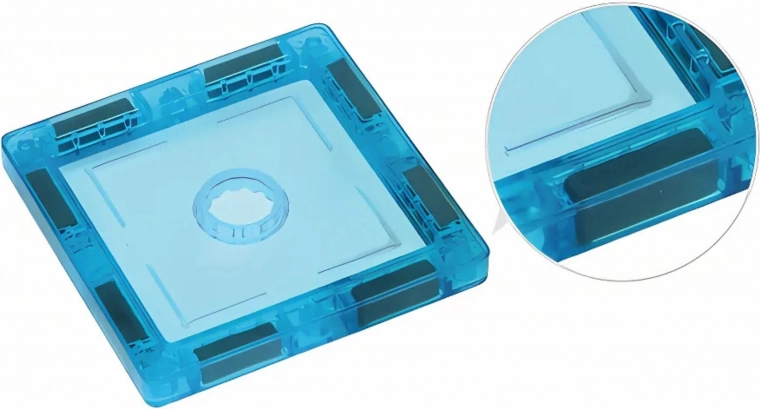 Non-slip stability and precise piece alignment