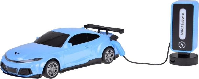 Realistic charging station like an electric car
