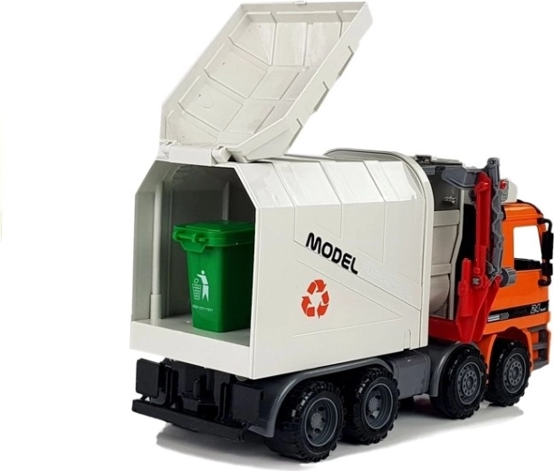 Opening container and bin