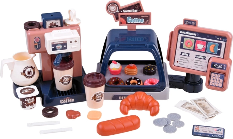 Vitriin ja rikkalik lisavarustus kohvikumänguks