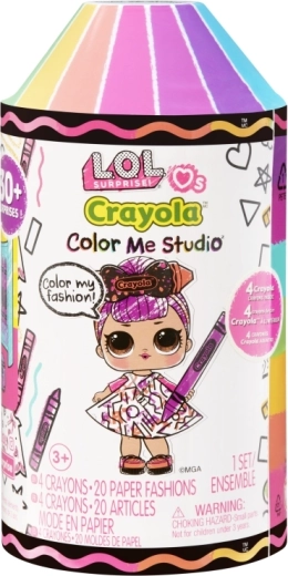 20 riietust kujundamiseks + 4 CRAYOLA vahakriiti