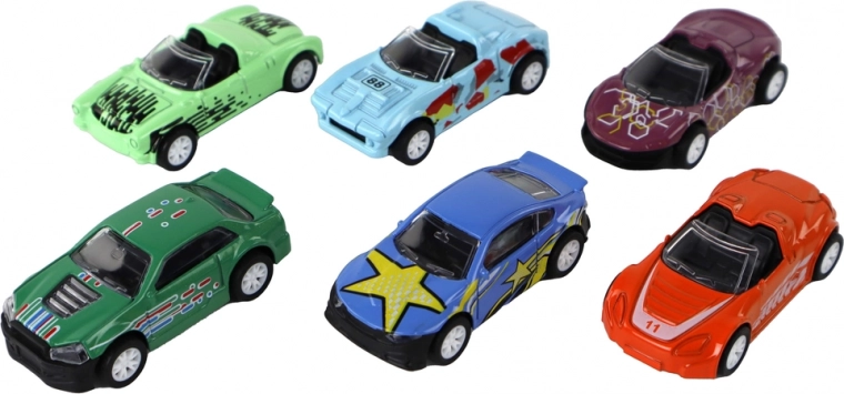 Värvikas 6 väikeauto kollektsioon 1:64