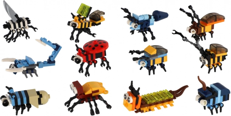 Lõbusate mini‑mardikate segu