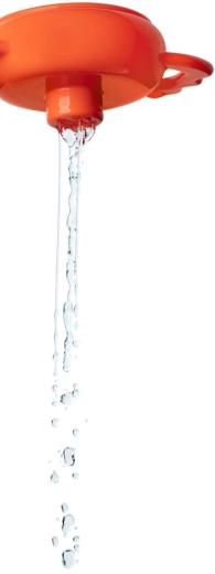Scoops and sprays water