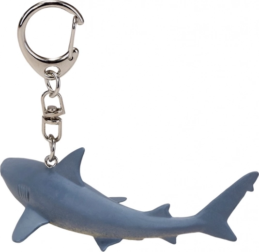Realistic shark keychain