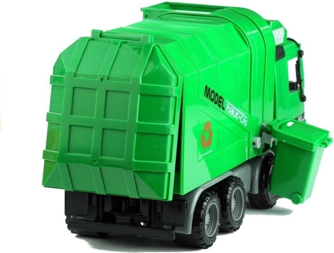 Clip-on trash bin for easy loading
