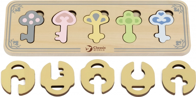 5 võtit, 5 lukku – vormide loogiline sobitamine