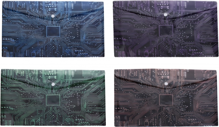 Modern design with motherboard motif