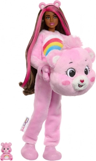 Two looks: from plush teddy to fashion star
