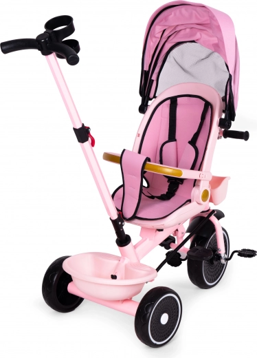 Full control thanks to the steering push bar and safety features