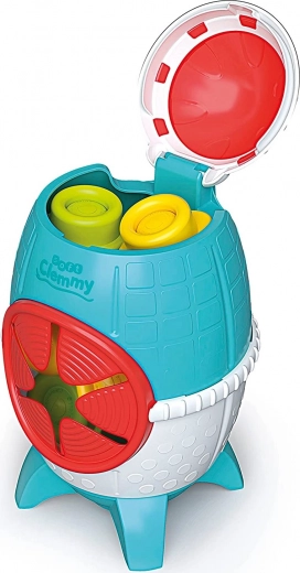 Space rocket with storage box
