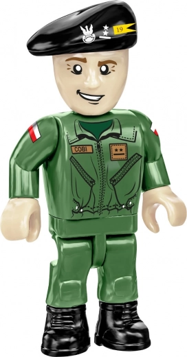 Two minifigures and flags