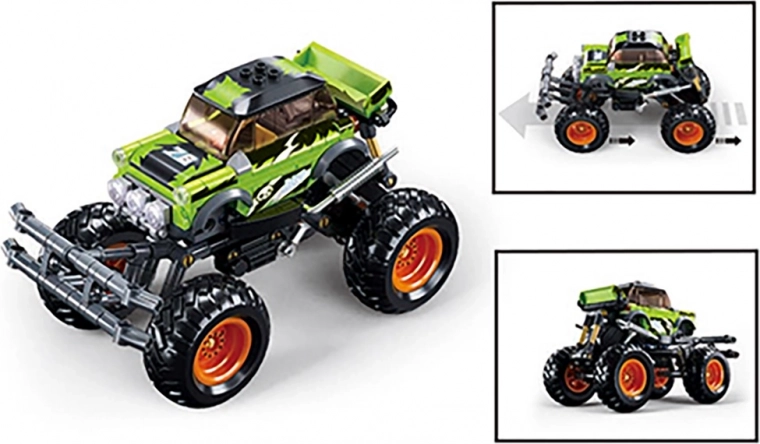 Pull-back action without batteries