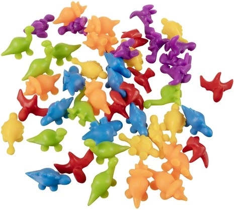 Ohutud ja kirjud dinosaurusefiguurid