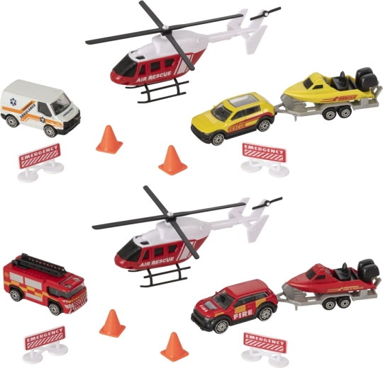Die-cast helicopter with realistic details
