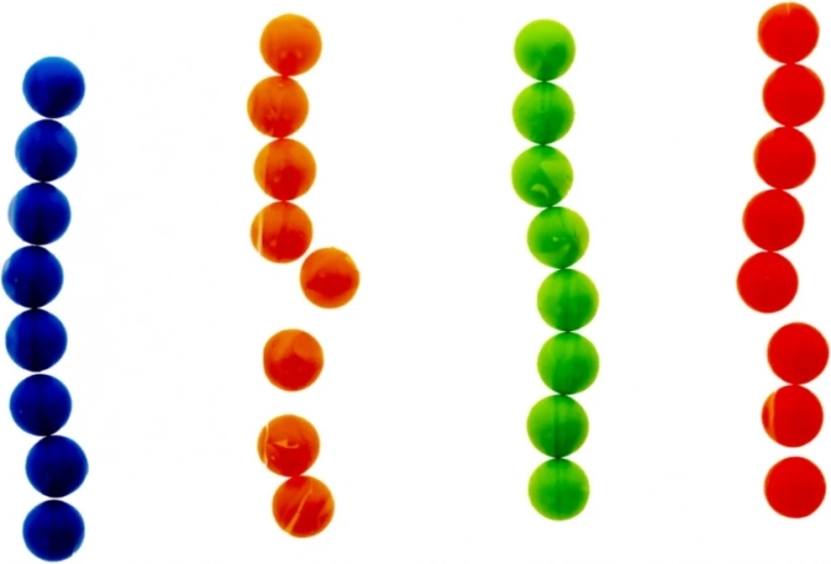 Peenmotoorika treening värviliste kuulidega