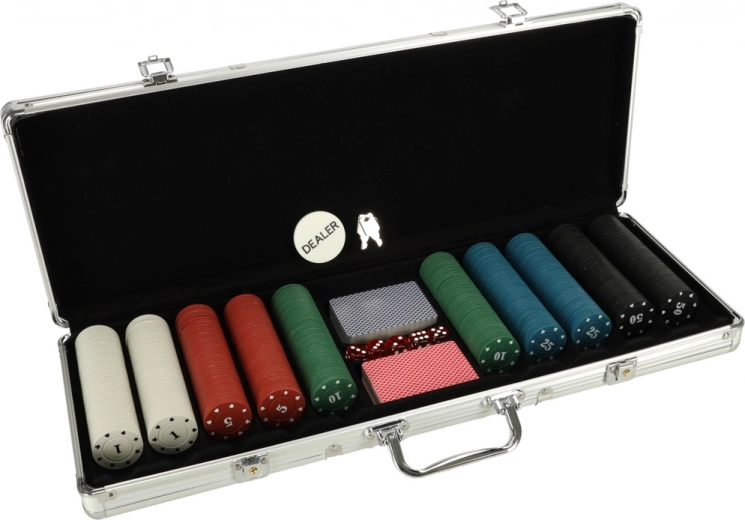 Täielik pokkerikomplekt koos kohvriga